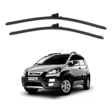 Imagem de Par Palheta Slim Limpador Parabrisa Fiat Idea 2011 A 2014 - VELOX 