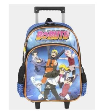 Imagem de Mochila com carrinho escolar infantil boruto naruto next generations r
