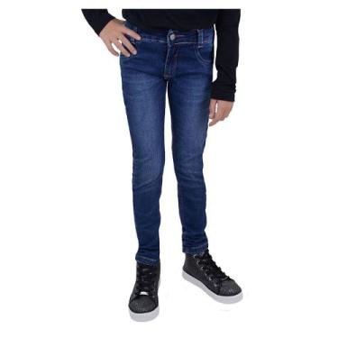 Imagem de Calça Jeans Infantil Feminina Dipopini Skinny Azul - CIF131, Azul, 06