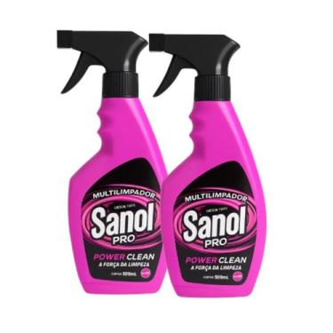 Imagem de Kit 2 Multilimpador Sanol Pro Power Clean 500ml