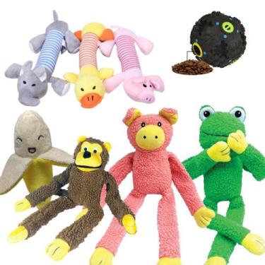 Imagem de Brinquedo de cachorro Mordedor Bolinha Pelúcia Animais de estimação Pa