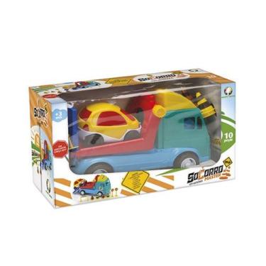 Imagem de Brinquedo Infantil Caminhão Guincho - Socorro Master, Azul