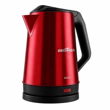 Imagem de Chaleira eletrica Britania BCH12i 1.9l 220v Cor:Vermelho - Britânia, V