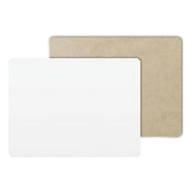 Imagem de Cake Board Retangular Mdf 30x40cm Branco C/10 Tabuleiros Uno Para Bolo