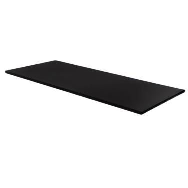 Imagem de Tampo Chapa Madeira Multiuso Com Borda 50x120cm Preto