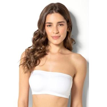 Imagem de Top Faixa sem Aro com Bojo Removível Trifil 3886, Branco, M
