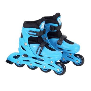 Imagem de Patins KIT Inline AJUST. Azul N.34-37 - DM TOYS