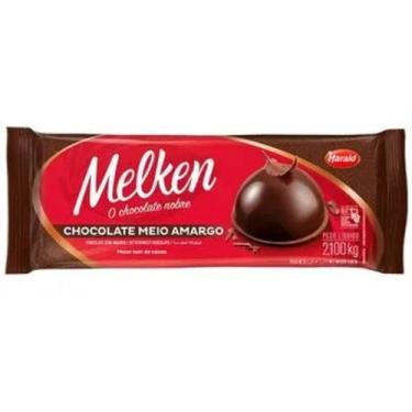 Imagem de Chocolate Melken Meio Amargo Barra 2,1kg - Harald