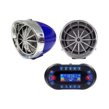 Imagem de Amplificador De Som Bluetooth Para Motocicleta, 2.1A, USB, MP3 Player,