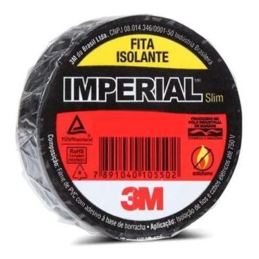 Imagem de Fita Isolante Imperial 3m 18mmx10m C/10 Unidades Cor Preto L - Congrat