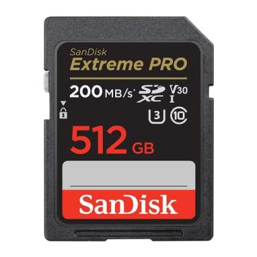 Imagem de Cartão SD SanDisk Extreme Pro 512GB 200MB/s Alta Velocidade - Generic