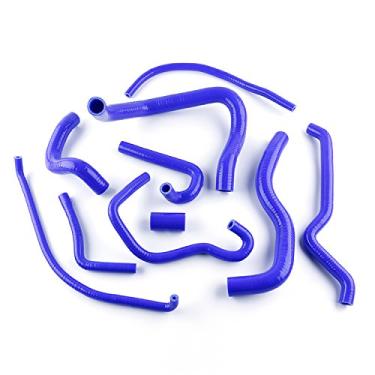 Imagem de LUXERAD Kit de mangueira de radiador de refrigeração de silicone serve para Kawasaki ZZR600 05-08 (azul)