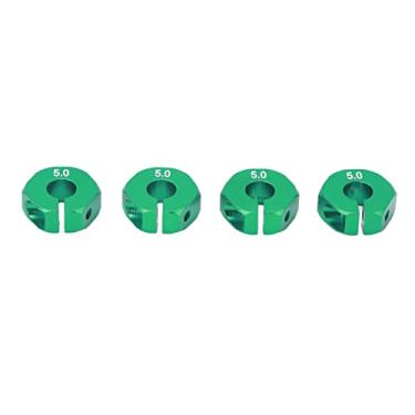 Imagem de Adaptadores de cubo hexagonais de roda, peças de reposição Acoplador de cubo hexagonal de roda 4pcs Ecologicamente correto, fácil de instalar Tamanho preciso com parafusos para carro 1/10(verde)