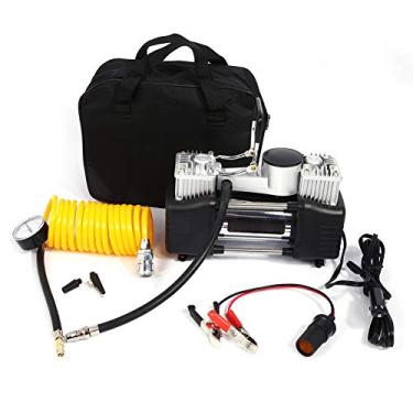 Imagem de KIMISS Cilindros de inflador de pneu com bolsa portátil, mini compressor de ar portátil 150PSI kit portátil bomba de pressão 12V