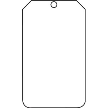 Imagem de Accuform Placa de placa MDT520CTP cor sólida, 14,6 cm de comprimento x 8,25 cm de largura x 0,04 cm de espessura, PF-Cardstock, branco (pacote com 25)