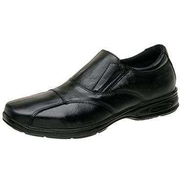 Imagem de Sapato Anti Stress Ortopédico Masculino Em Couro San Lorenzo 5080 Cor:Preto;Tamanho:38;Gênero:Masculino