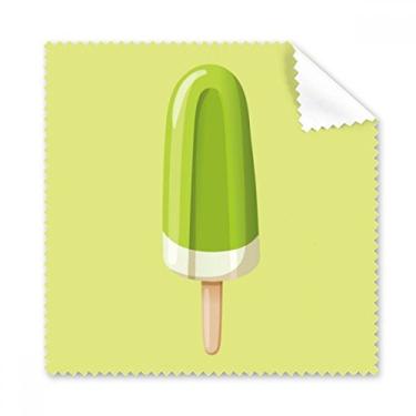 Imagem de Green Mung Bean picolé doce sorvete pano de limpeza para tela de telefone, 5 peças