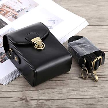 Imagem de Yunchao Acessórios para câmeras Câmara de corpo inteiro Fivela de fivela PU PU Caixa de couro Saco com alça de mão e alça de pescoço para Canon G7X II / G9X Mark II, Sony RX100 / M2 Sacos de câmera