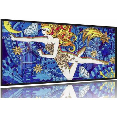 Imagem de Quadro Beatle.s Lucy In The Sky With Diamonds 130x60 Moldura Preta 2x2