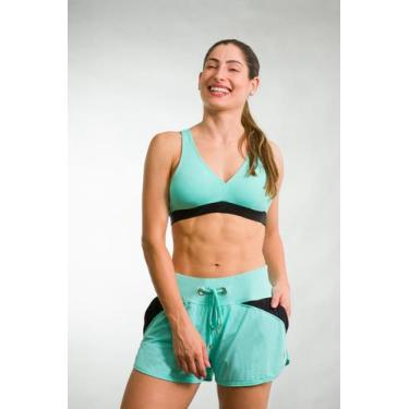 Imagem de Shorts Fitness Feminino Active Life Poliamida E Elastano - Verde Turqu
