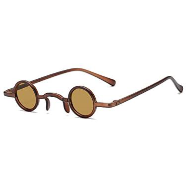 Imagem de Retro Steampunk Óculos de Sol Feminino Moda Pequeno Redondo Lente Oceânica Óculos Homens Punk Sombras UV400 Óculos de Sol, 5, China