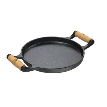 Imagem de Frigideira Ferro Fundido com Alças de Madeira Sem Tampa 22cm