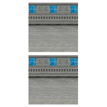 Imagem de Beistle, 2 peças de fundo de navio pirata, 10 x 76 cm