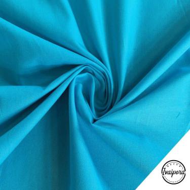 Imagem de Tecido Tricoline Liso Azul Turquesa - 50x150cm