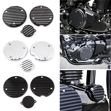 Imagem de FINMOKAL conjunto tampa do filtro de óleo da proteção do cárter da embreagem do motor para Honda GB350 NC59 2021+