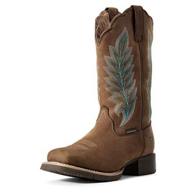 Imagem de Ariat Bota feminina híbrida Rancher impermeável 400G Country, Bronzeado envelhecido oleoso, 6 Big Kid
