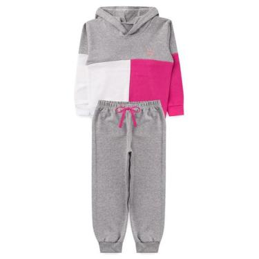 Imagem de Conjunto Infantil Feminino Premium Color  Mescla Com Branco E Pink - J