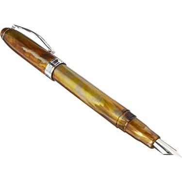 Imagem de Caneta-tinteiro Konrad Flex Nib Apache tartaruga pistão