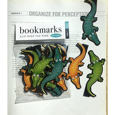Imagem de Marcadores de livro de jacaré - (conjunto de 20 marcadores de livro) Marcadores de livro em massa para estudantes, crianças, adolescentes, meninas e meninos Ideal para incentivos de leitura, brindes de aniversário, prêmios de leitura e prêmios de sala de aula!