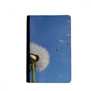 Imagem de Blue Sky lindo porta-passaporte de dente-de-leão branco Notecase Burse capa carteira porta-cartão, Multicolor