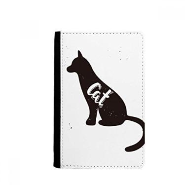Imagem de Porta-passaporte de animal preto e branco para gatos Notecase Burse capa para cartão, Multicolor
