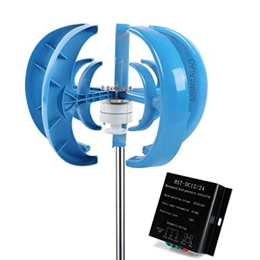 Imagem de Gerador de turbina de energia eólica vertical, 3500W 12V/24V/48V Eixo vertical Breeze Start Wind-Solar complementar para jardim ao ar livre (com controlador),220v