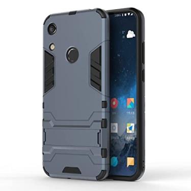 Imagem de YUNCHAO Caixa de telefone Caso PC + TPU à prova de choque para Huawei Honor 8a, com suporte capa para celular