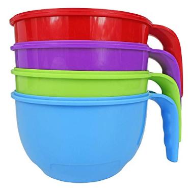 Imagem de Conjunto de canecas de sopa Blake and Croft. Sopa de calor no micro-ondas e leve-o em viagem! Perfeito para a preparação de refeições e escola de trabalho!, Multicor, 4