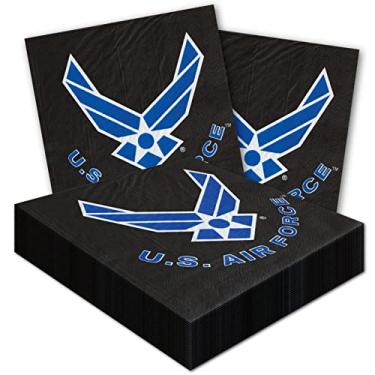 Imagem de Havercamp Guardanapos de almoço da Força Aérea dos EUA (48 peças)! 48 Guardanapos Lg da Força Aérea dos EUA, em logotipo oficialmente licenciado da Força Aérea dos Estados Unidos.