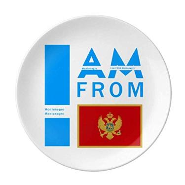 Imagem de Prato de porcelana decorativa I Am From Montenegro Prato de jantar Salver