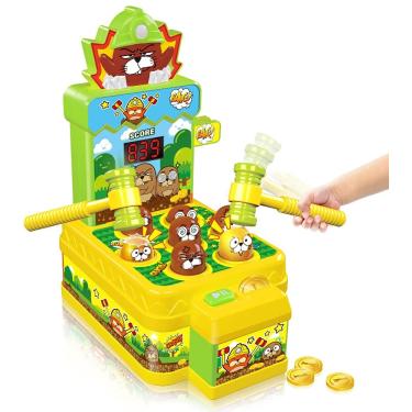 Toyvian 2 Conjuntos Consola De Jogos Brinquedo De Música Bater Martelo Jogo  De Brinquedo Jogo De Bater Brinquedo Musical Brinquedos De Carro Para Bebê