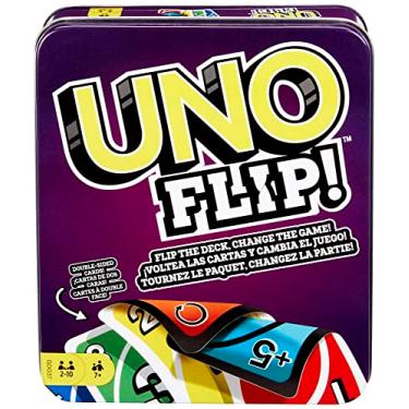 IsEasy Jogo de cartas Uno Jogos Mattel Wild Card Uno Flip Uno