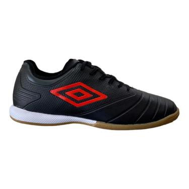 Imagem de Chuteira Futsal Umbro Indoor Tocco Club Preto + Vermelho-Unissex