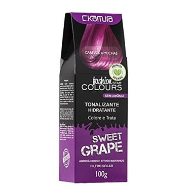 Imagem de Tonalizante Hidratante Banho de Brilho Sweet Grape, C.Kamura, 100 Ml