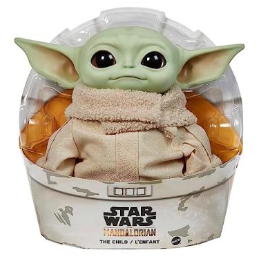 STAR WARS Figura The Child (Baby Yoda) Brinquedo De Pelúcia que Fala de  19,05cm Inspirado na Série The Mandalorian - F1115 - Hasbro, Verde e Bege