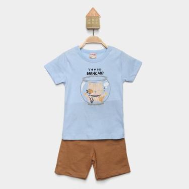 Imagem de Conjunto Bêbe Curto Brandili Camiseta E Short Menino