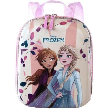 Imagem de Lancheira 3D Frozen Elsa E Anna Impermeável Infantil Escolar - Maxtoy
