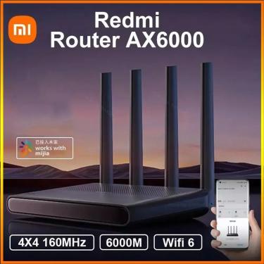 Imagem de Xiaomi-Redmi Router AX6000 Repetidor  Extensor WiFi  VPN  IPTV  Rede Mesh  8 Amplificadores de