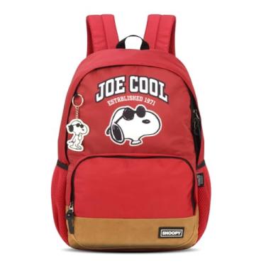 Imagem de Mochila Escolar Snoopy Joe Cool Vinho Ms46724sn - Luxcel