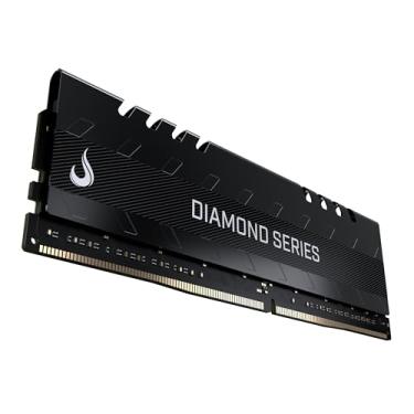 Imagem de Dissipador de calor Memory Gamer Rise Mode EUA Diamante Preto 16gb 3200MHz CL16 1.35V Desktop DDR4